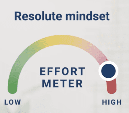 DISC-EQ Effort Meter for Mindsets