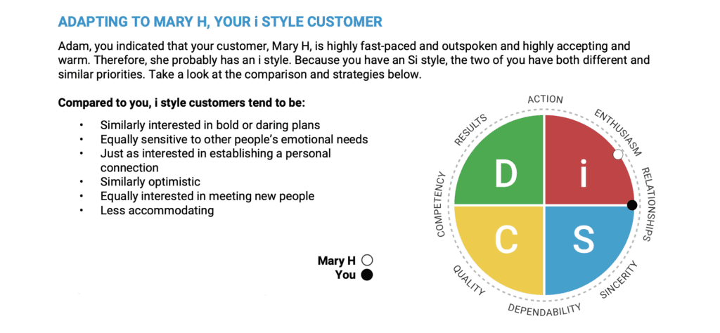 Everything DiSC Sales Customer Relationships