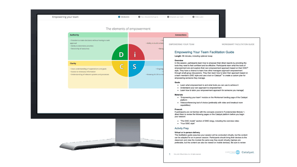 Everything DiSC Worksmart One Hour Management Modules