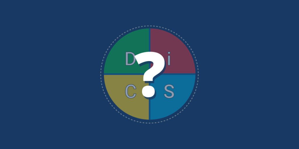 image shows the disc graph with a question mark over it.
