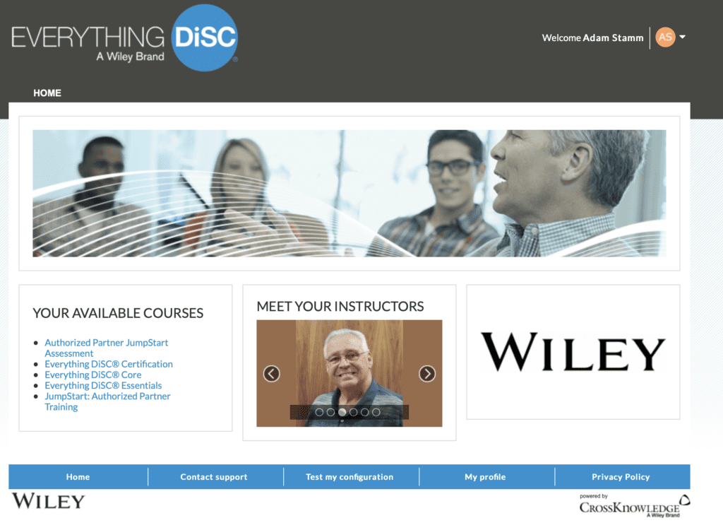 disc certification online learning center