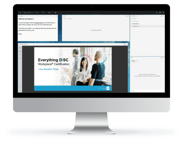 Disc Virtual Course Everything DiSC® Certification: $2,995 includes Facilitation Kit